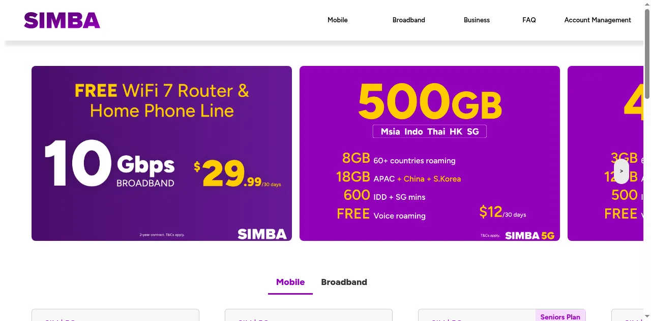 Preview of simba.sg