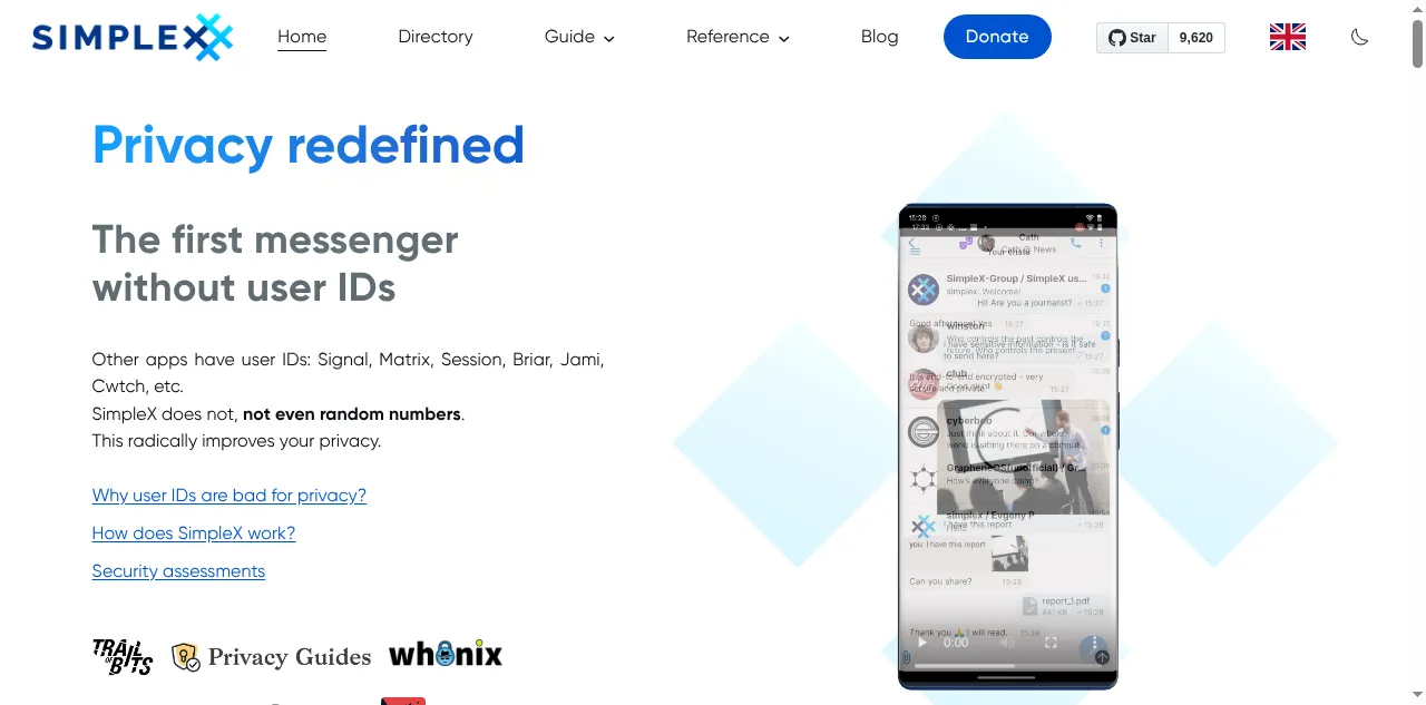 Preview of simplex.chat