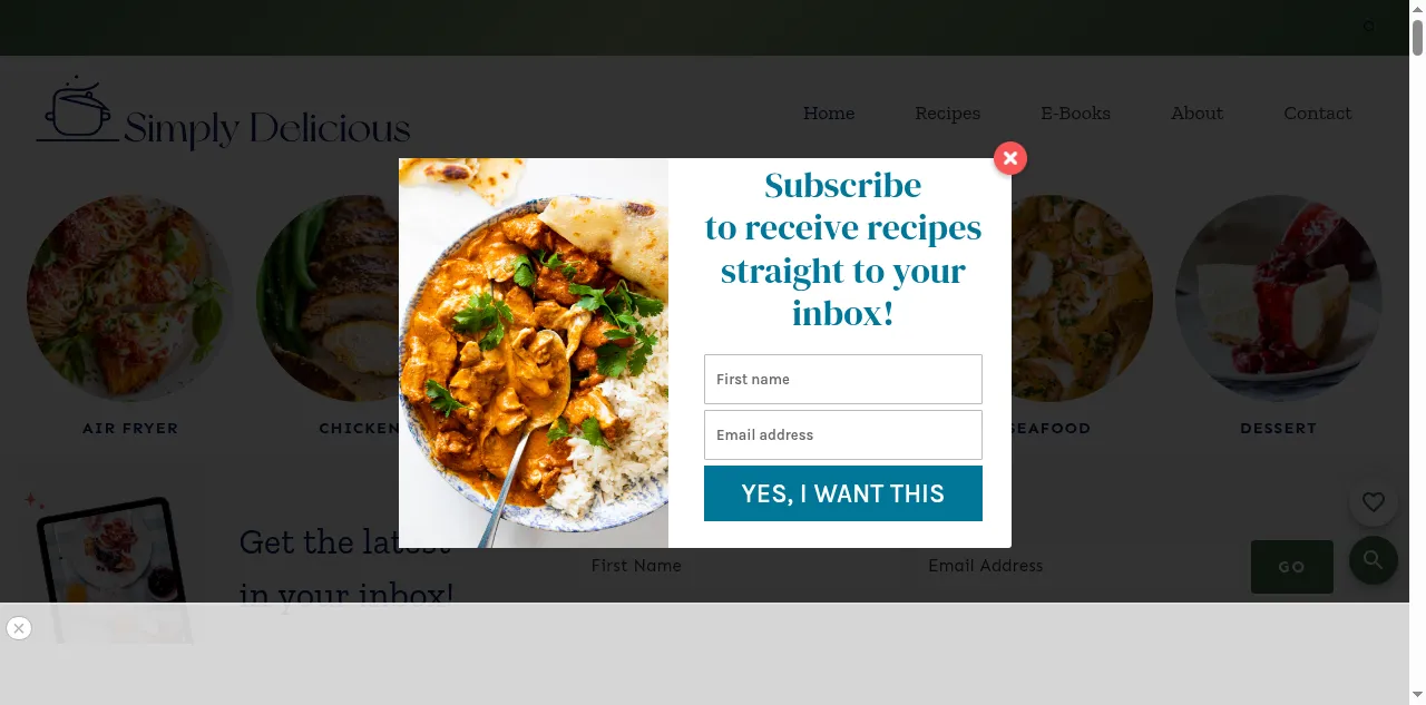 Preview of simply-delicious-food.com