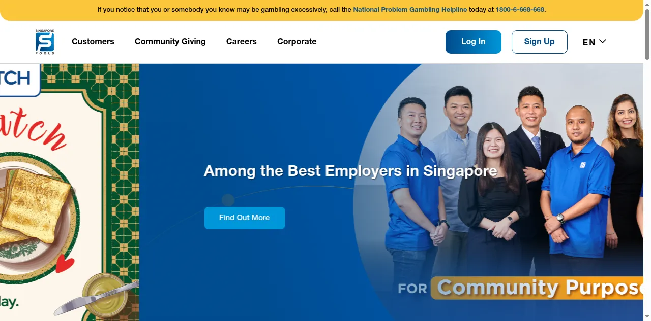 Preview of singaporepools.com.sg