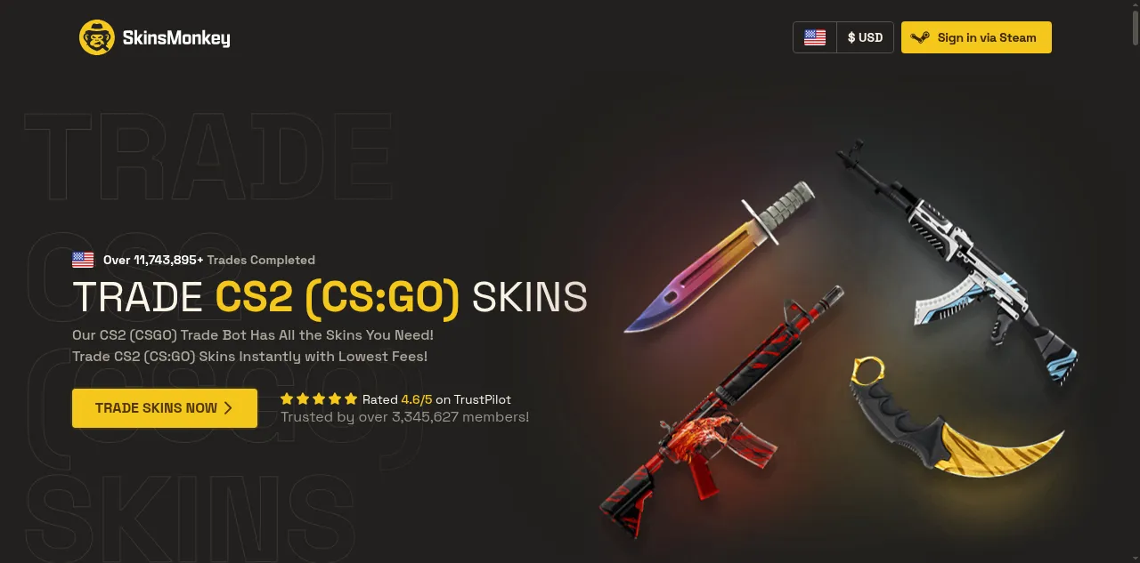 Preview of skinsmonkey.com