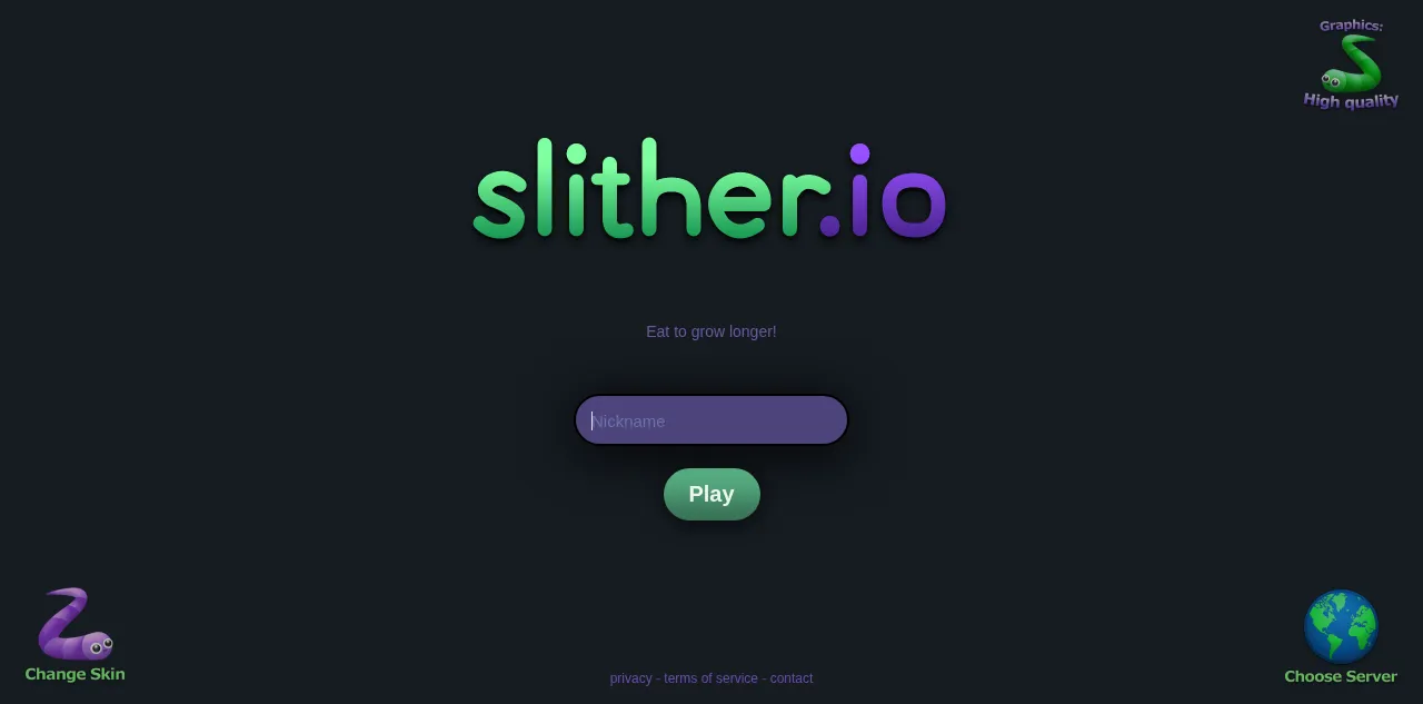 Preview of slither.io