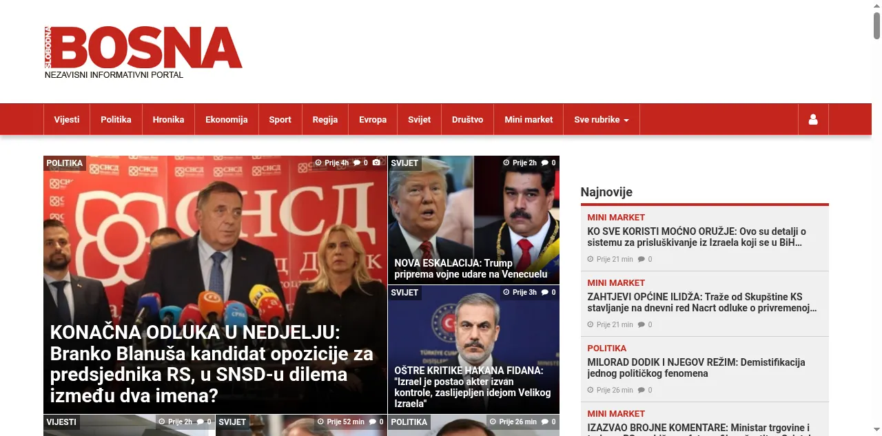 Preview of slobodna-bosna.ba