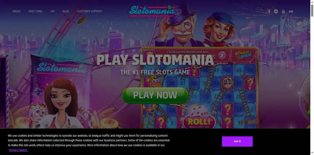Preview of slotomania.com