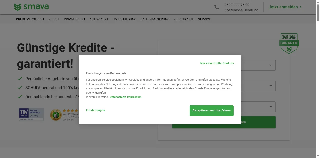 Preview of smava.de