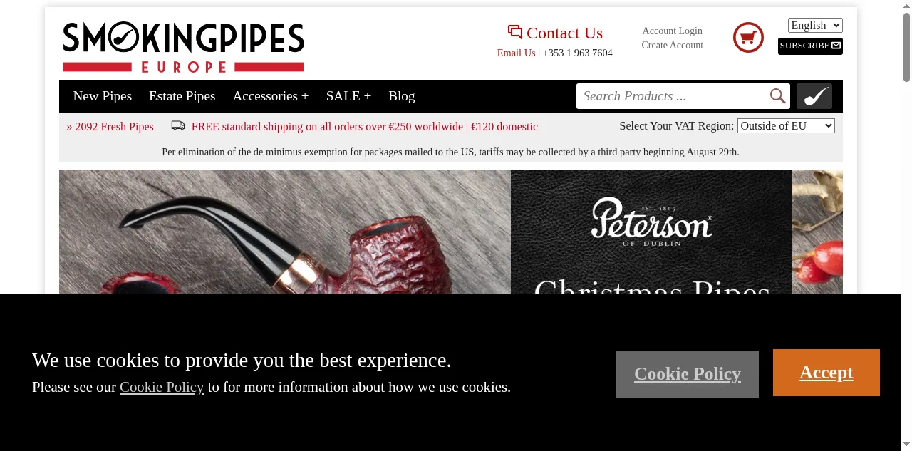Preview of smokingpipes.eu