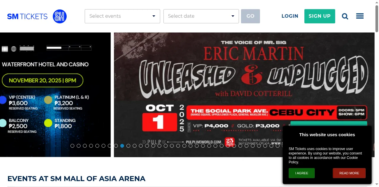 Preview of smtickets.com