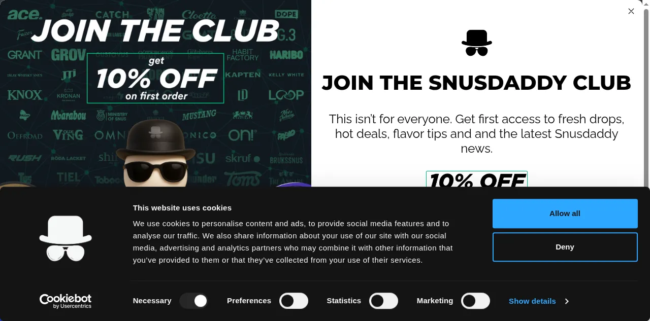 Preview of snusdaddy.eu