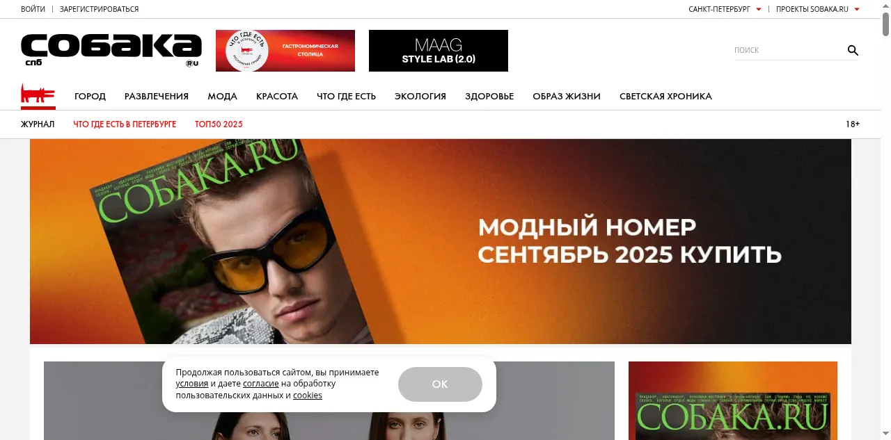 Preview of sobaka.ru
