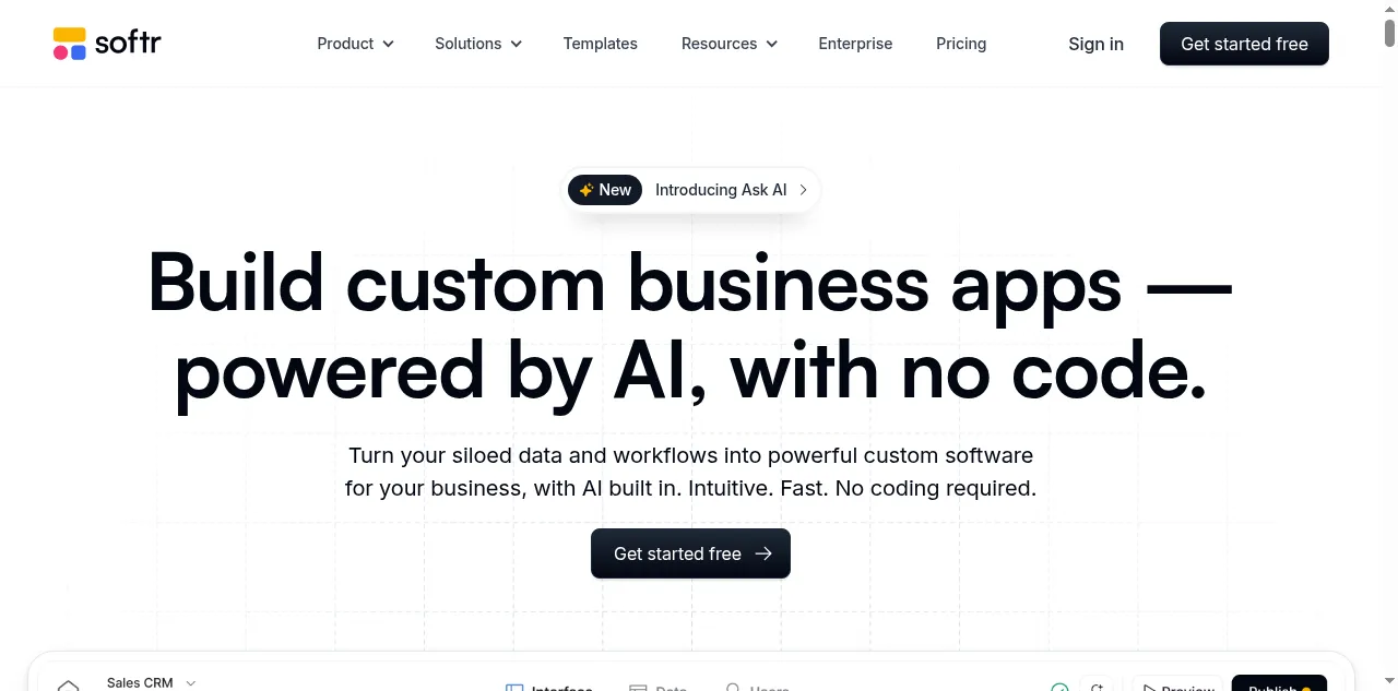 Preview of softr.io