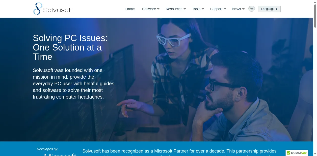 Preview of solvusoft.com