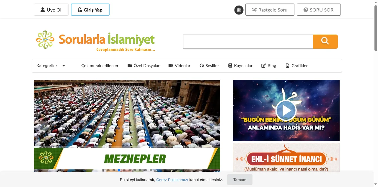 Preview of sorularlaislamiyet.com