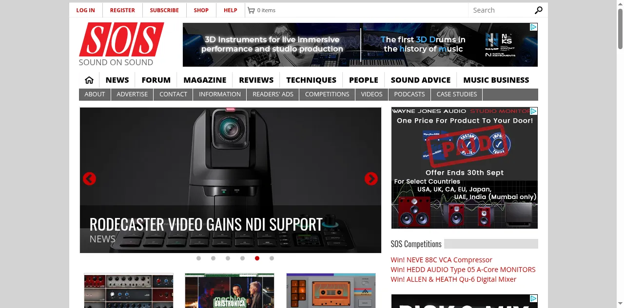 Preview of soundonsound.com