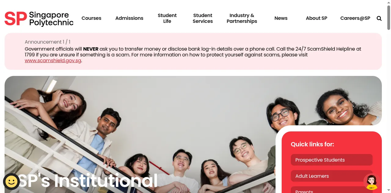 Preview of sp.edu.sg