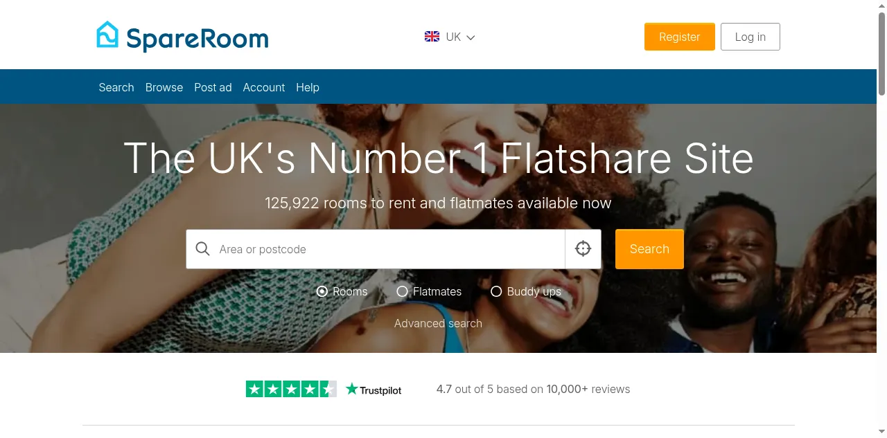 Preview of spareroom.co.uk