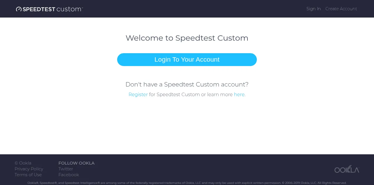 Preview of speedtestcustom.com