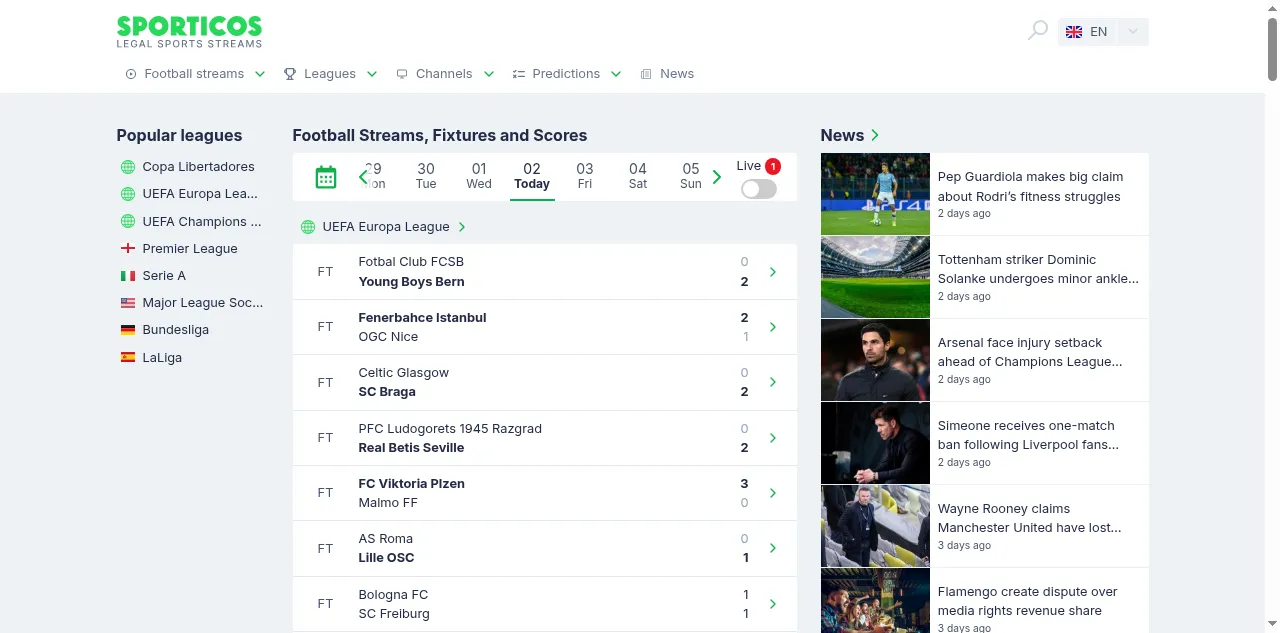 Preview of sporticos.com