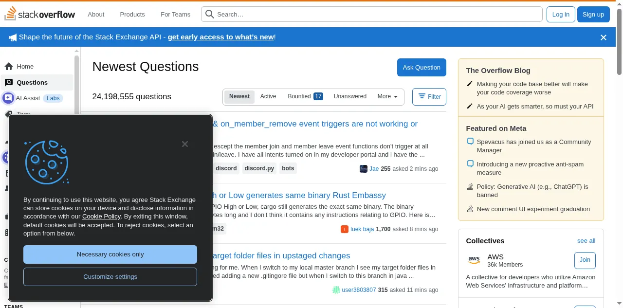 Preview of stackoverflow.com