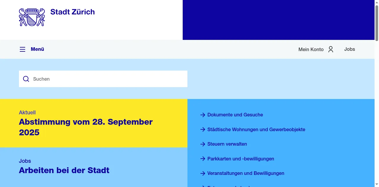 Preview of stadt-zuerich.ch