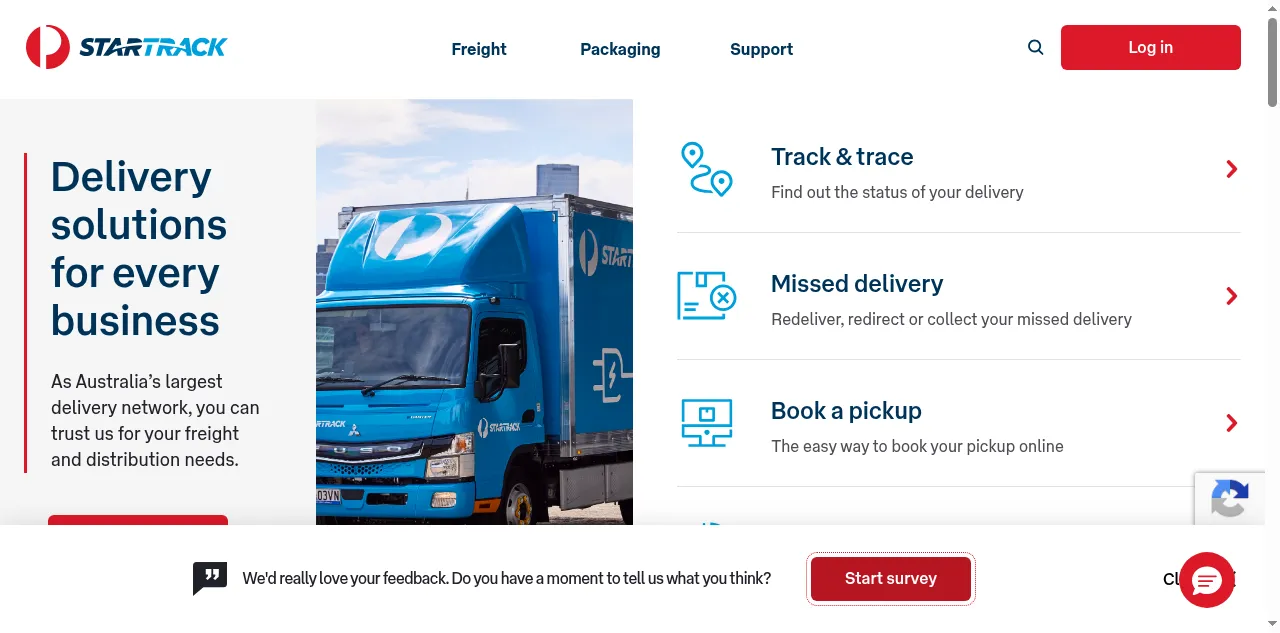 Preview of startrack.com.au