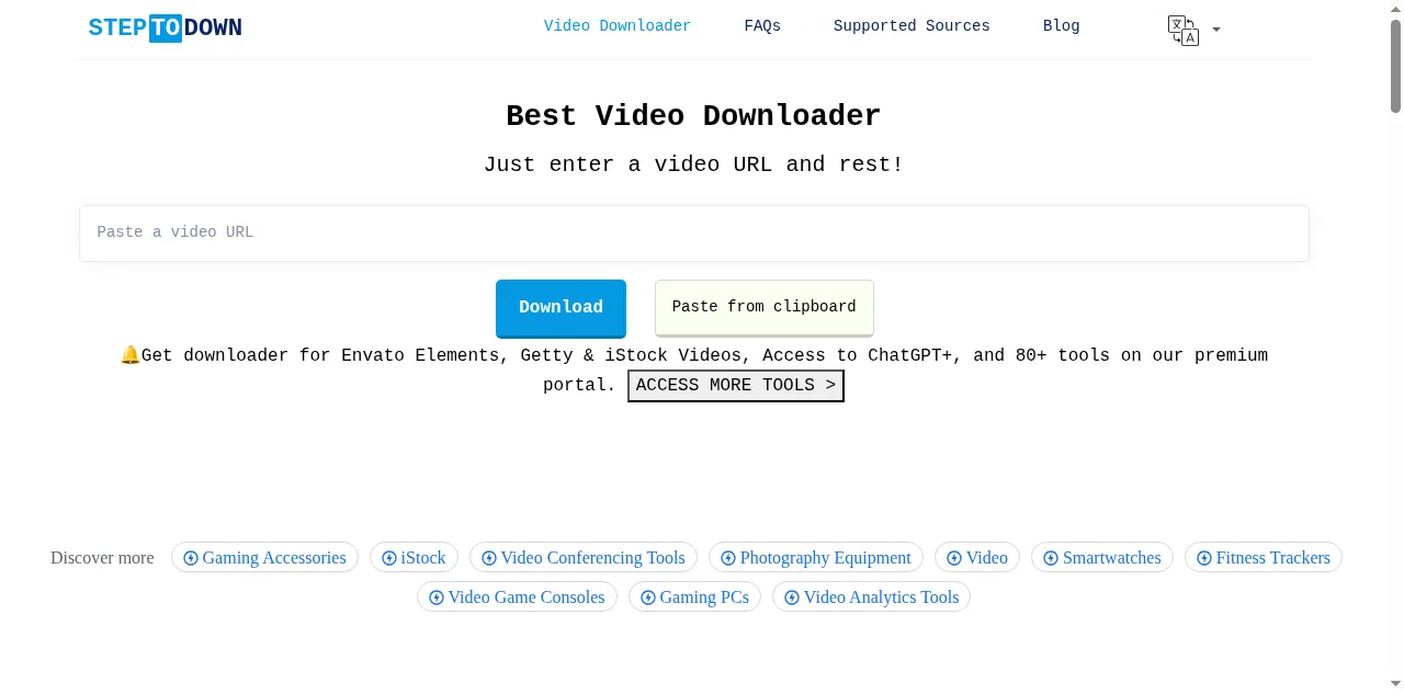 Preview of steptodown.com