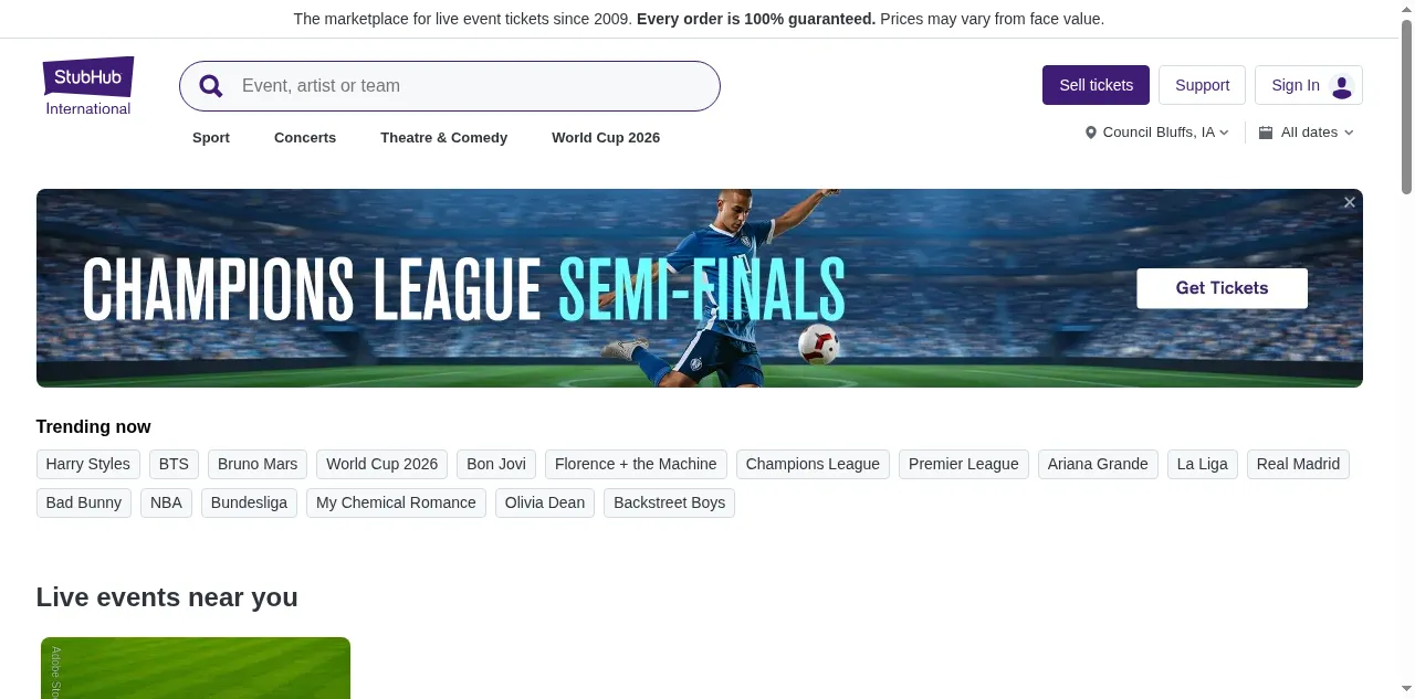 Preview of stubhub.ie