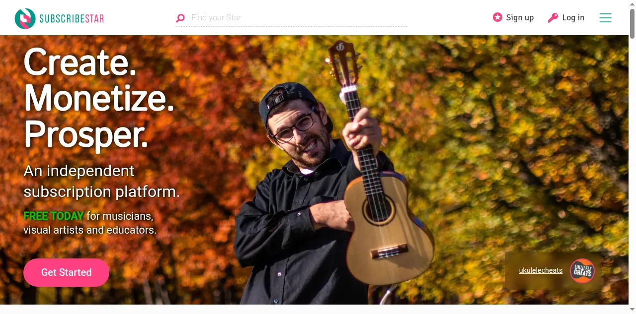 Preview of subscribestar.com