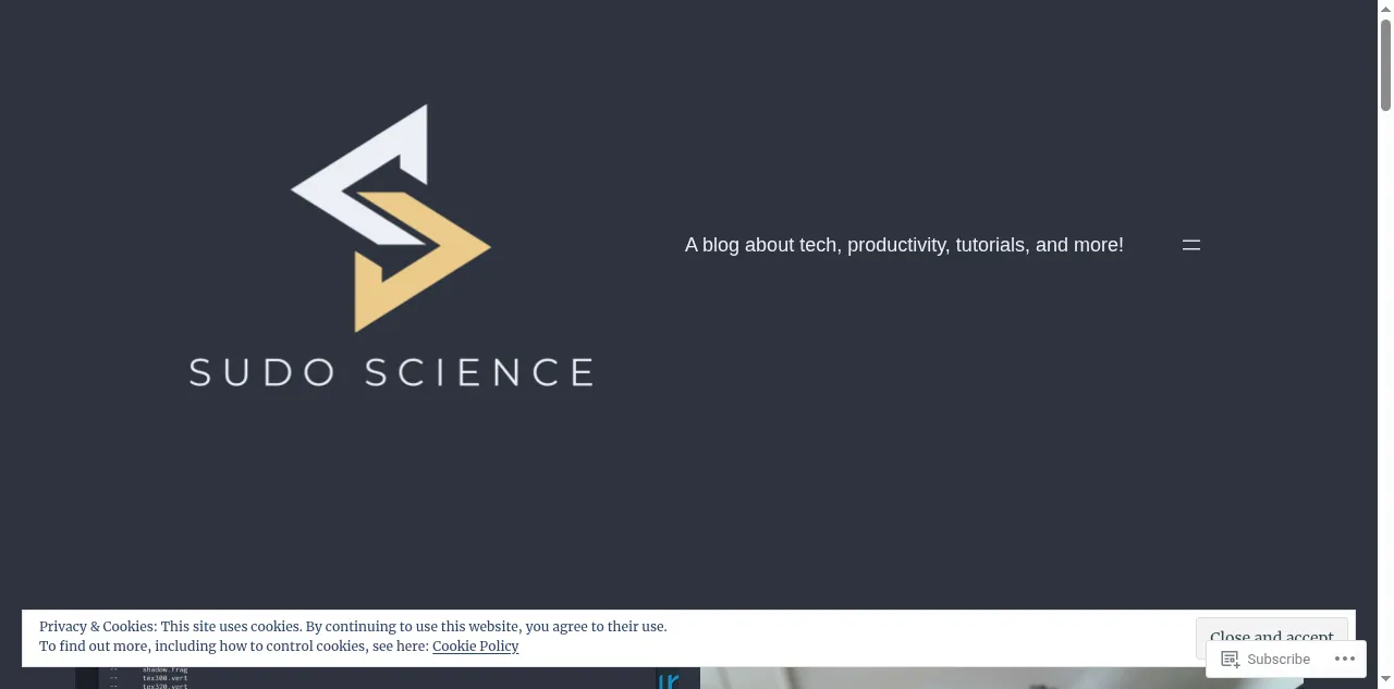 Preview of sudoscience.blog