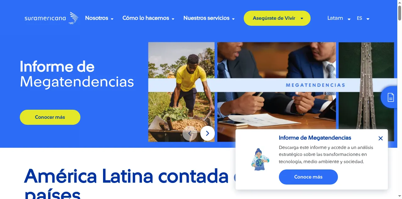 Preview of suramericana.com