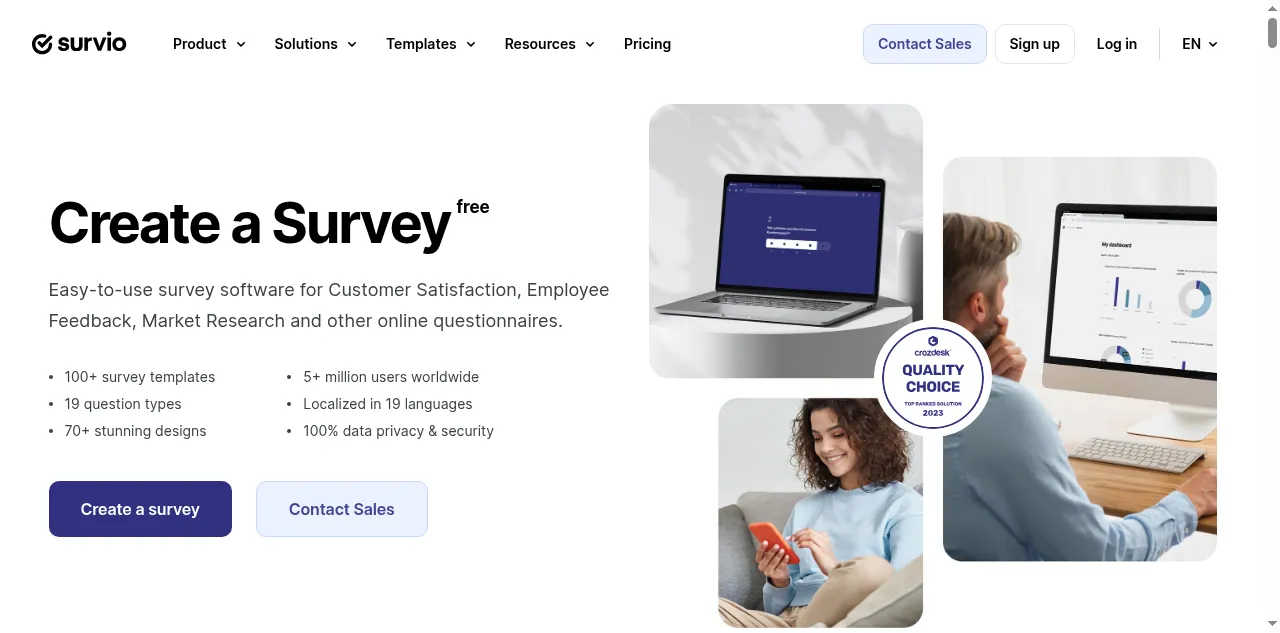 Preview of survio.com