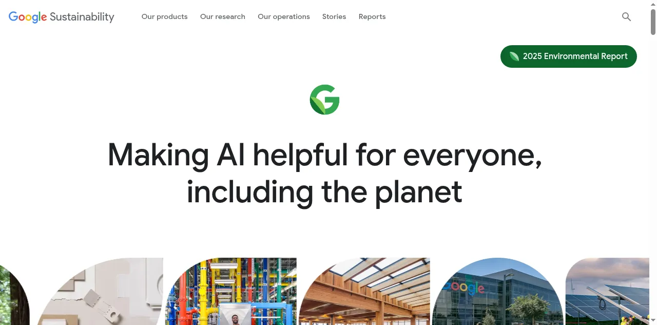 Preview of sustainability.google