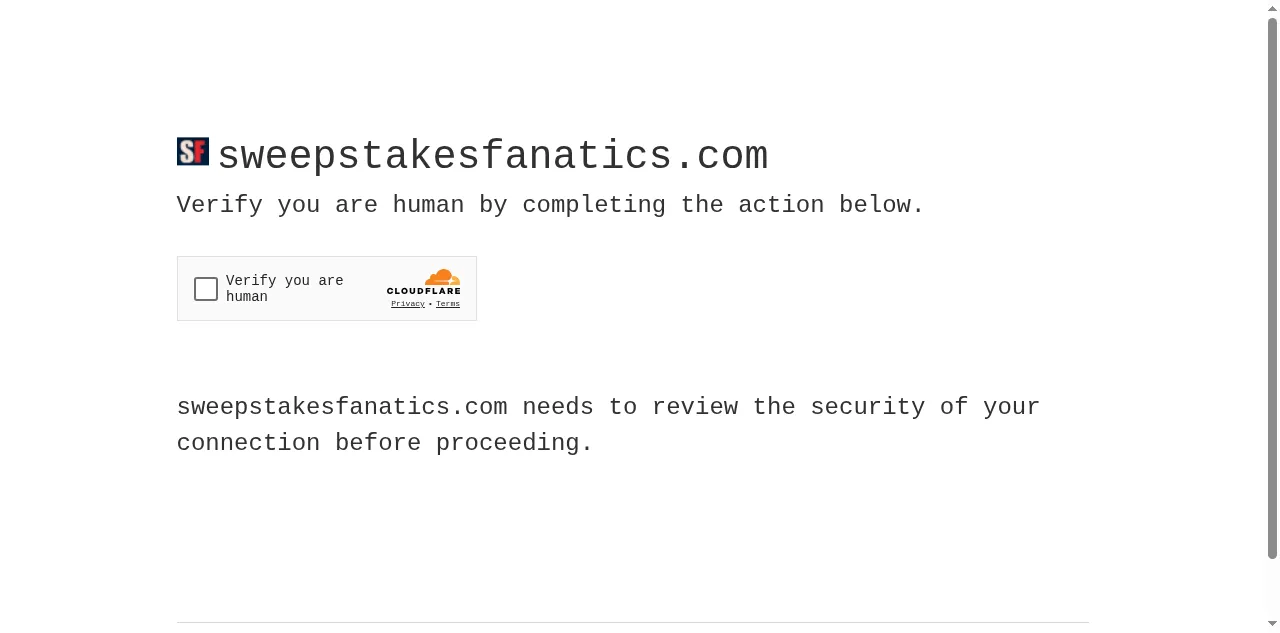 Preview of sweepstakesfanatics.com