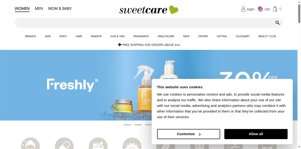 Preview of sweetcare.com