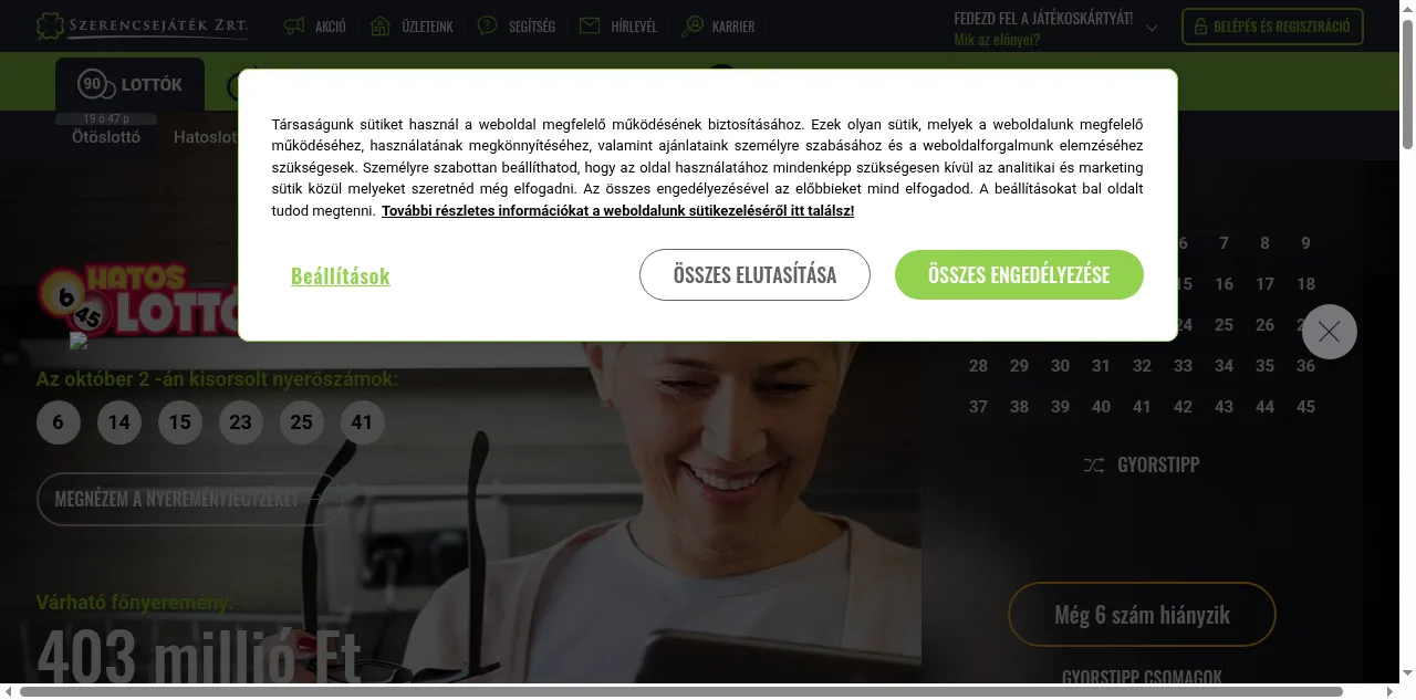 Preview of szerencsejatek.hu
