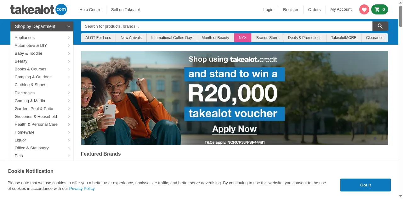 Preview of takealot.com