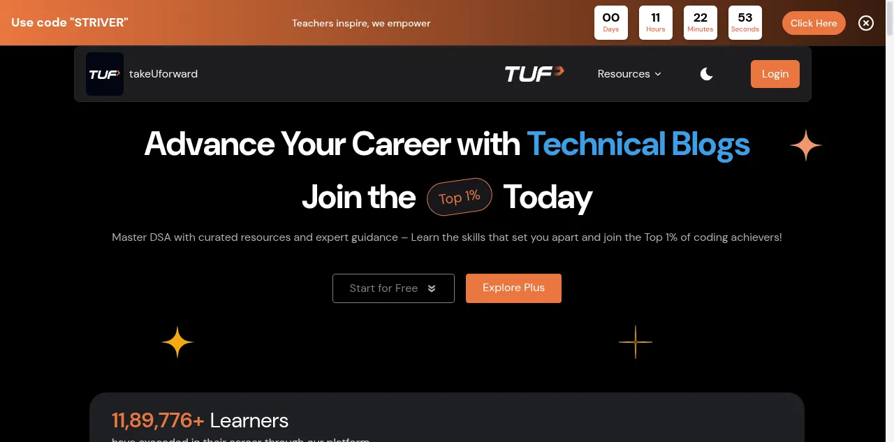 Preview of takeuforward.org