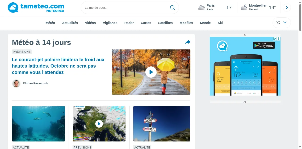 Preview of tameteo.com