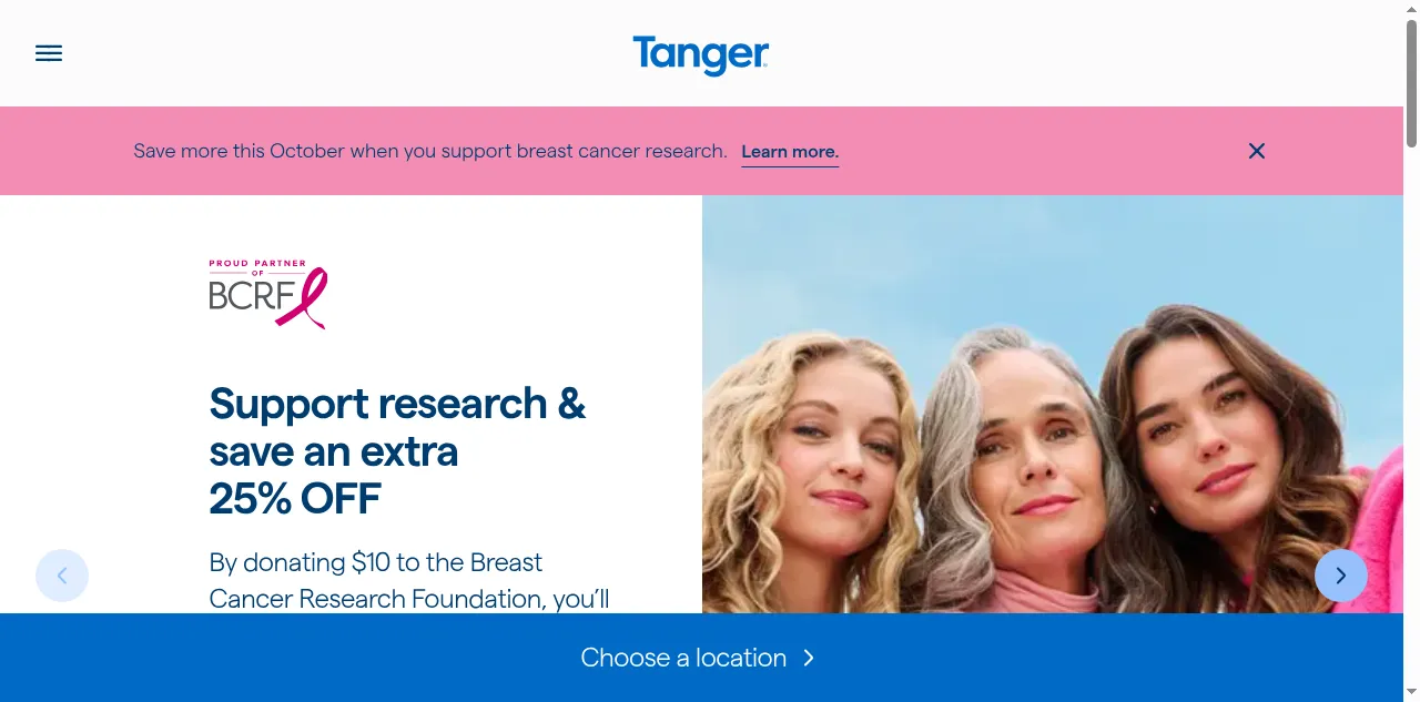 Preview of tanger.com