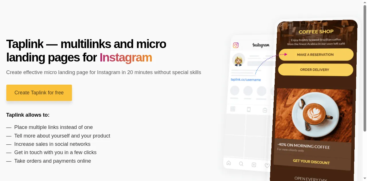 Preview of taplink.cc