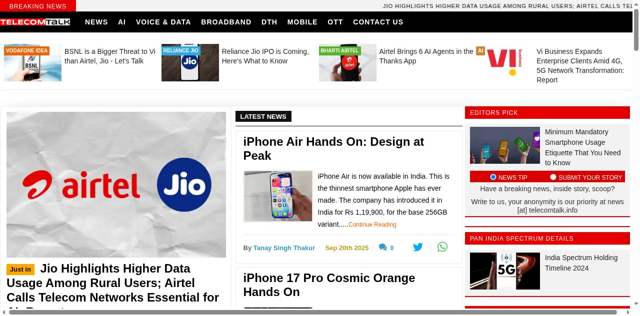 Preview of telecomtalk.info