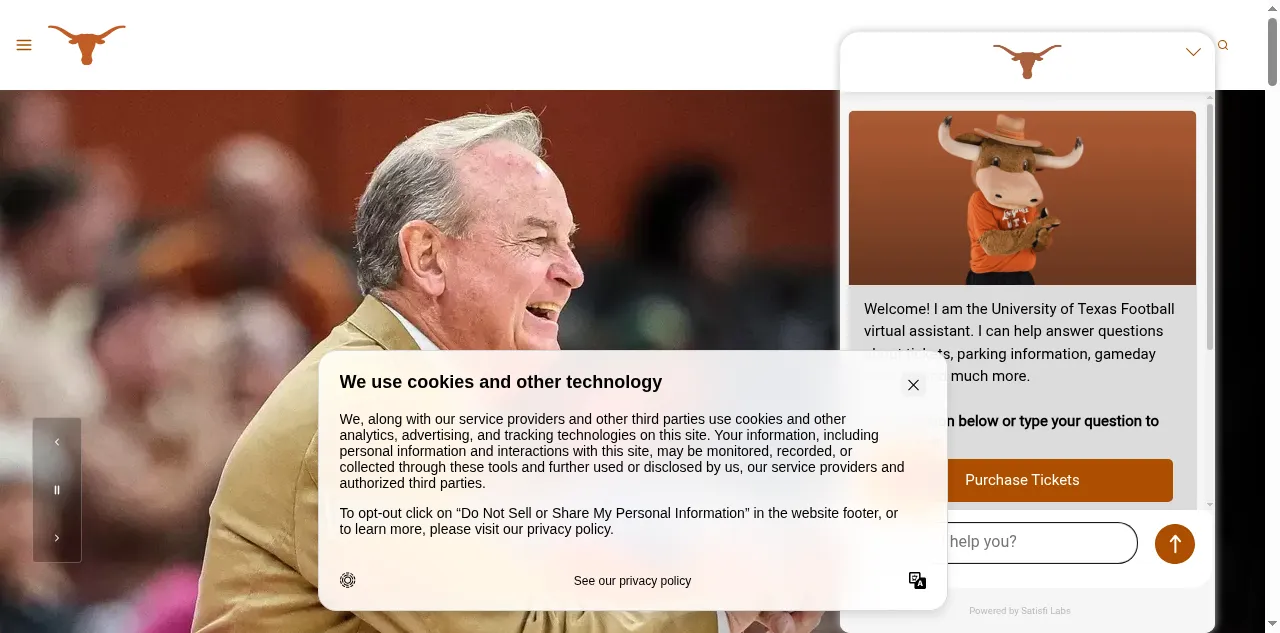 Preview of texaslonghorns.com