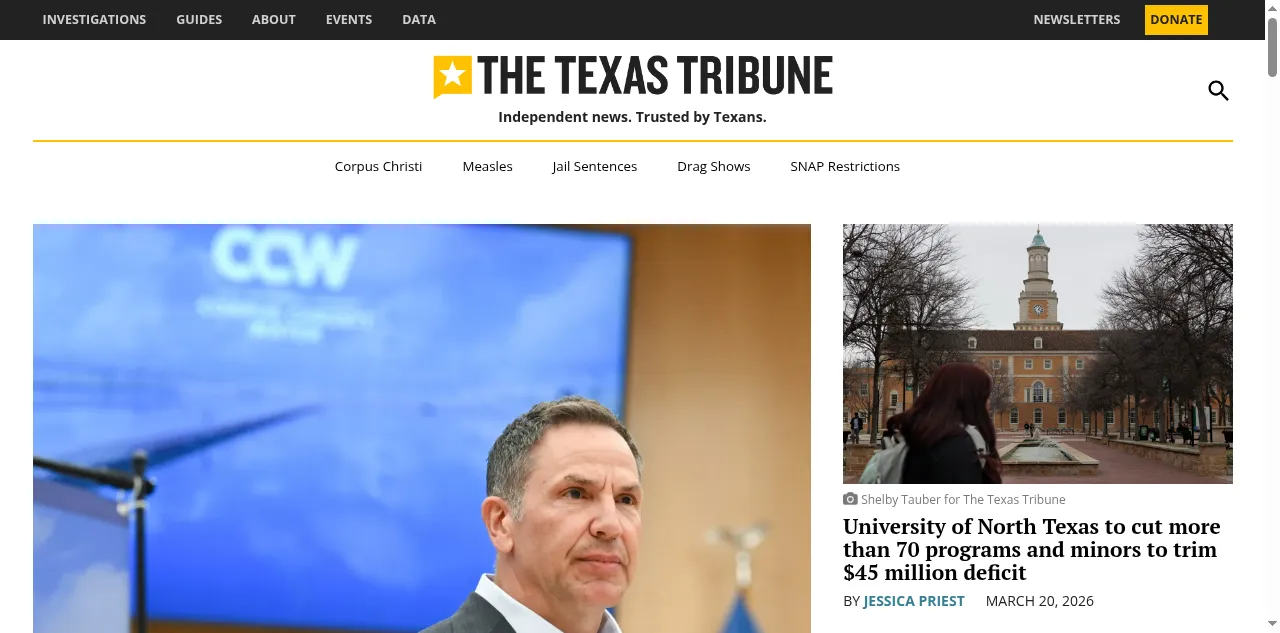 Preview of texastribune.org