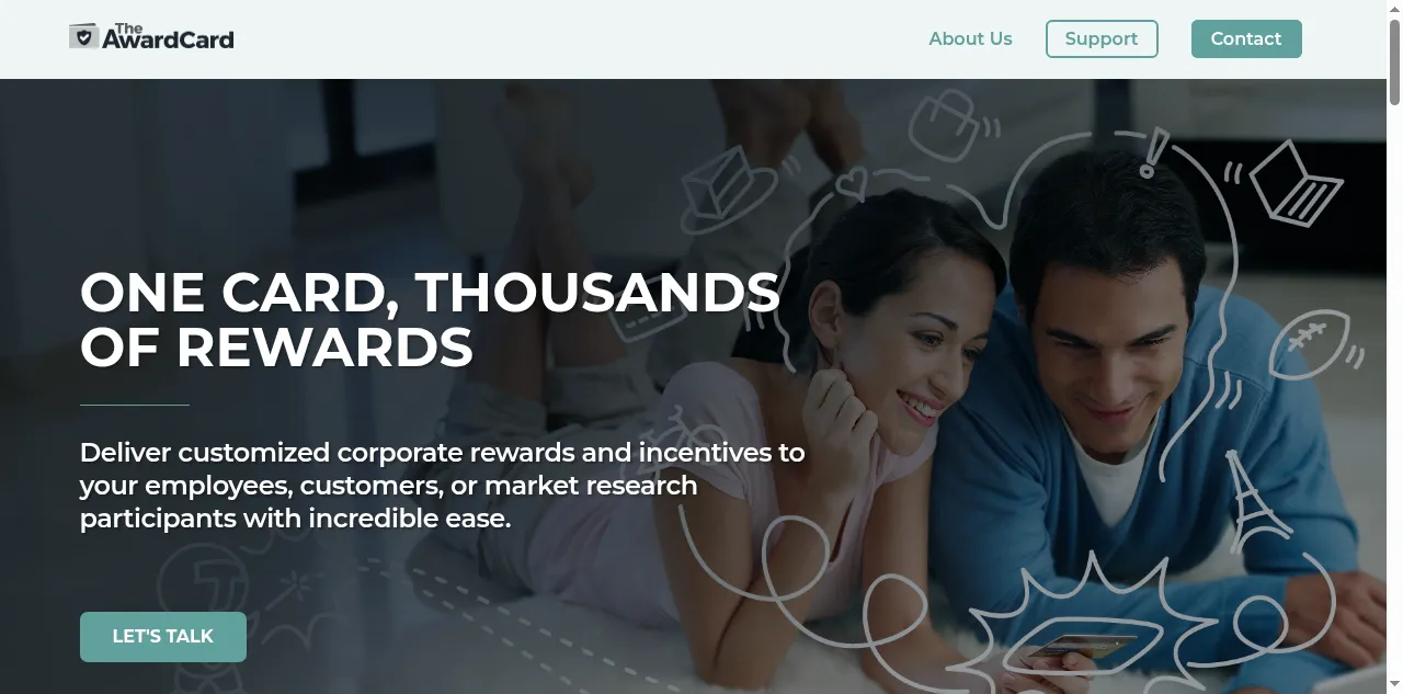 Preview of theawardcard.com