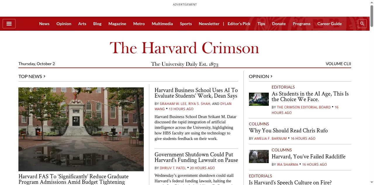 Preview of thecrimson.com