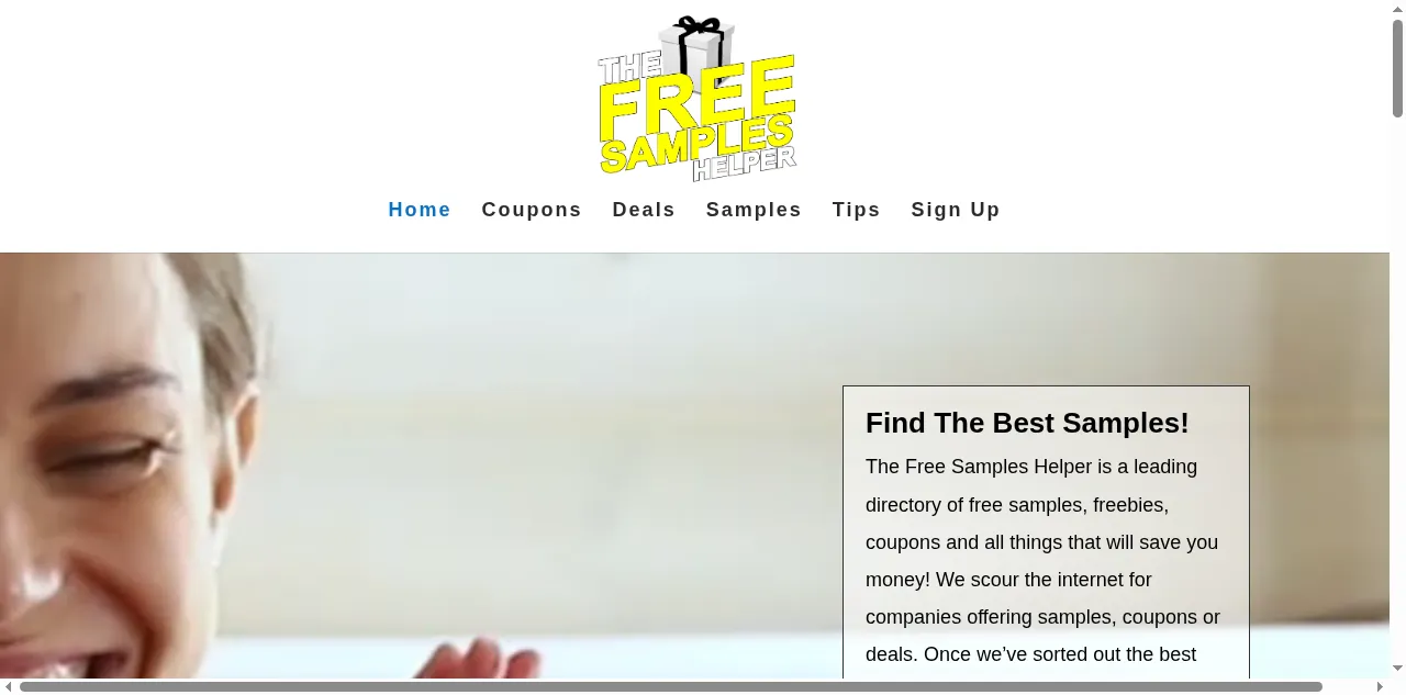 Preview of thefreesampleshelper.com
