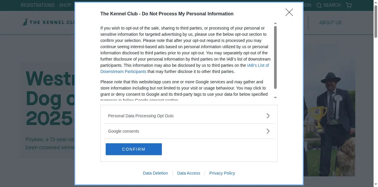 Preview of thekennelclub.org.uk