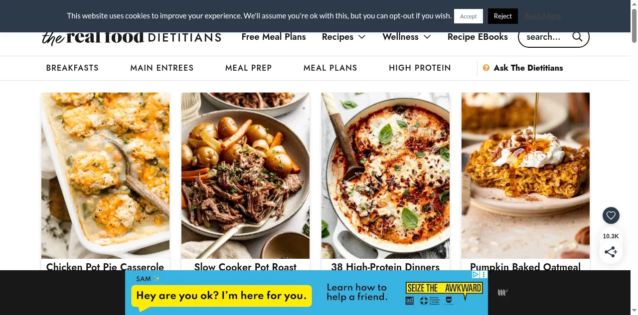 Preview of therealfooddietitians.com