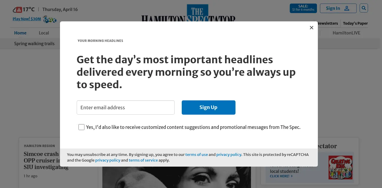 Preview of thespec.com