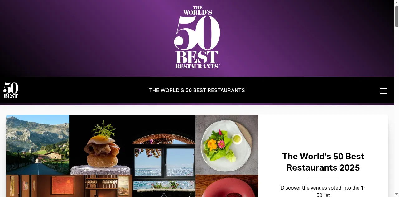 Preview of theworlds50best.com