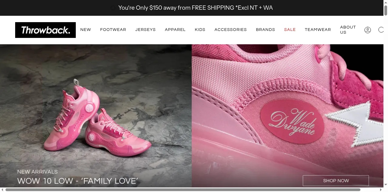 Preview of throwbackstore.com.au